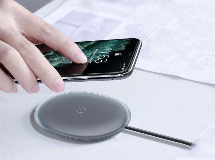 شارژر وایرلس ۱۵ وات بیسوس Baseus Jelly WXGD-01 Wireless Charger 15W Chager Wireless jelly